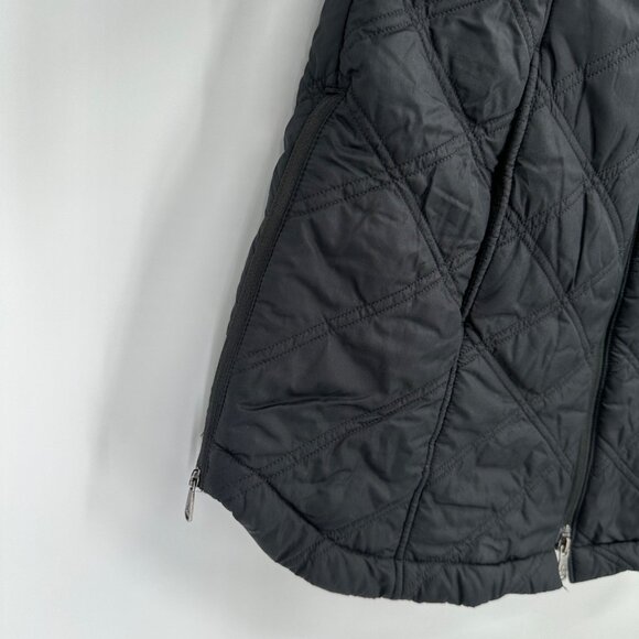 Prana Women's Esla Hooded Coat with Sherpa Lining size S Small Full Zip Black - Picture 3 of 8